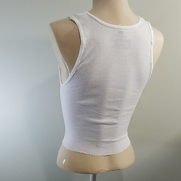 Studded customized tank top front tie crop top - Picture 3 of 4